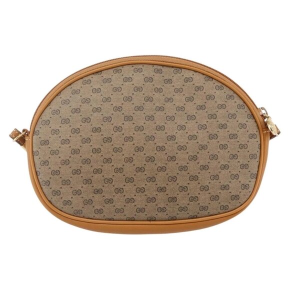 GUCCI Micro GG Supreme Shoulder Bag PVC Beige Gold 007 89 1113 Auth BA7112 - Picture 3 of 16